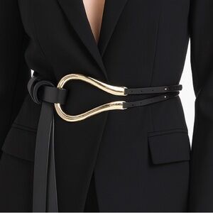 Black Double Loop Belt